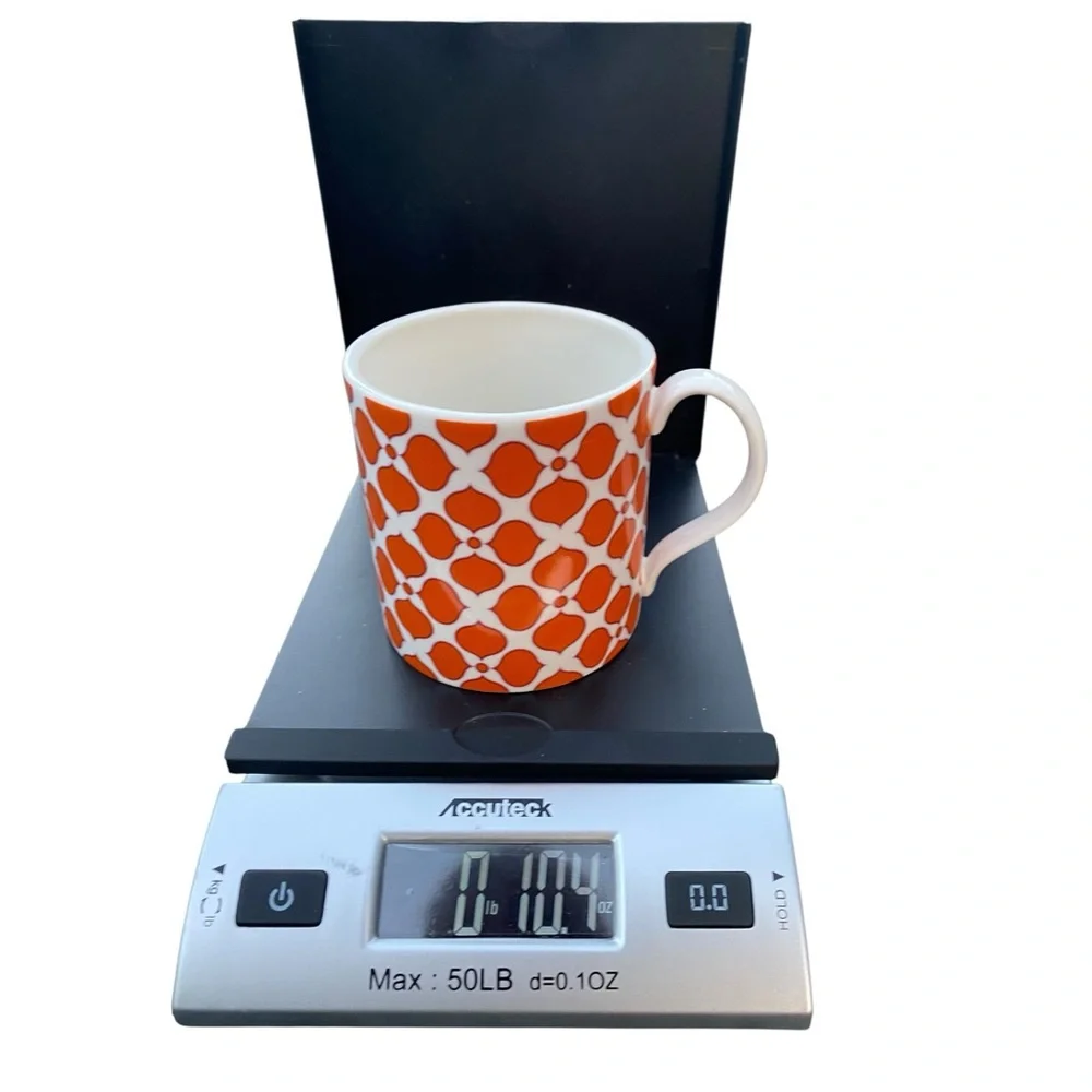Jonathan Adler Carnaby Orange Floral Mosaic Medallion Mug